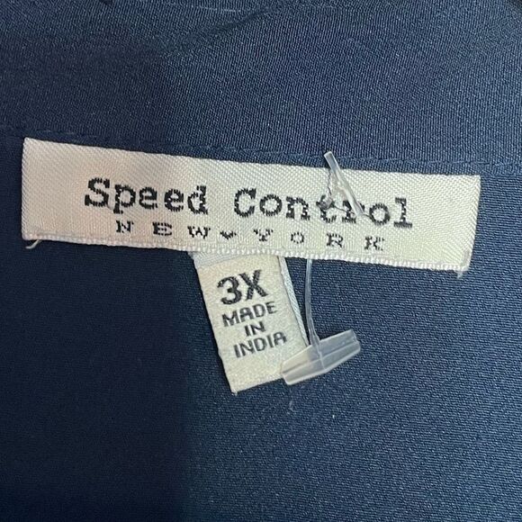 Speed Control Navy Sleeveless Dress 3X - Picture 4 of 7